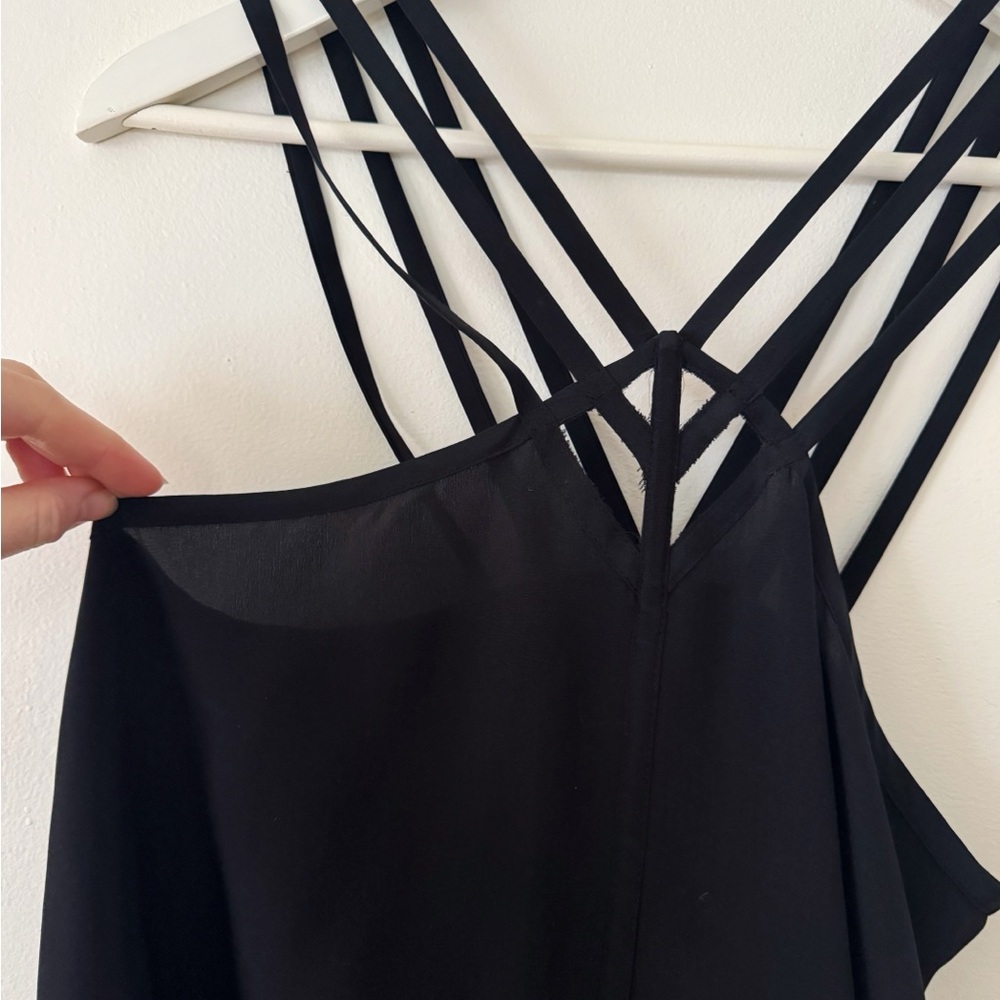 BCBG Black Silk Y2K Strappy Camisole - Picture 6 of 7